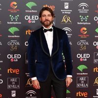 Félix Gómez en la alfombra roja de los Goya 2020