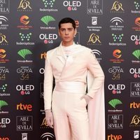 Eduardo Casanova en la alfombra roja de los Goya 2020