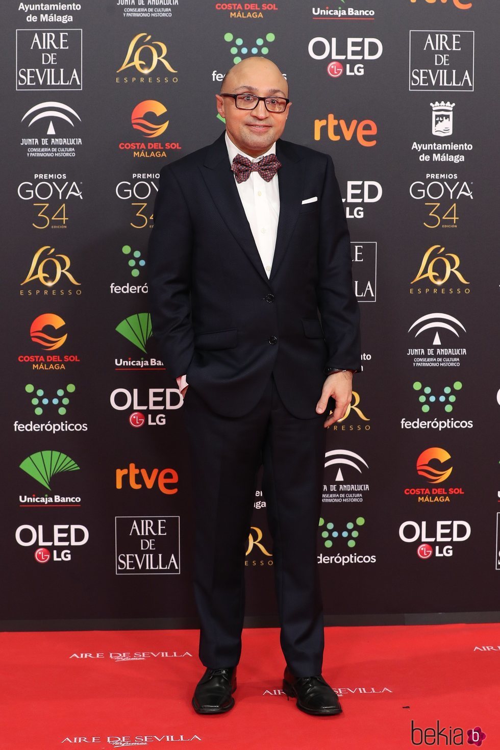 Jesús Vidal en la alfombra roja de los Goya 2020