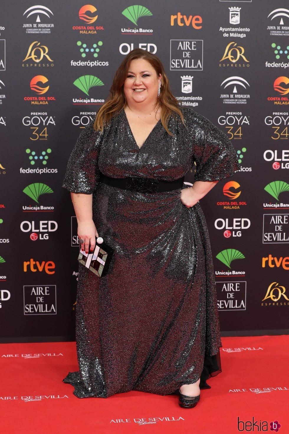 Itziar Castro en la alfombra roja de los Goya 2020