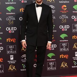 Juan Diego Botto en la alfombra roja de los Goya 2020