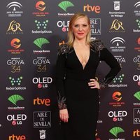 Pilar Castro en la alfombra roja de los Goya 2020