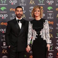 María Casado y Manuel Zamorano en la alfombra roja de los Goya 2020