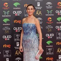 Mona Martínez en la alfombra roja de los Goya 2020