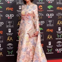 María Barranco en la alfombra roja de los Goya 2020