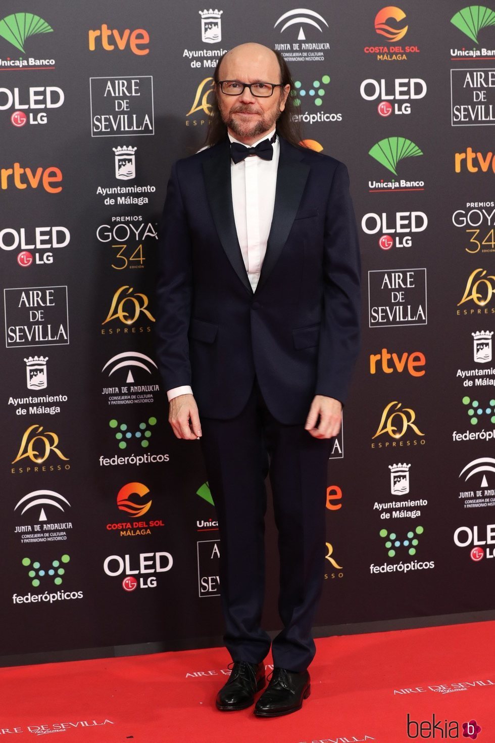 Santiago Segura en la alfombra roja de los Goya 2020