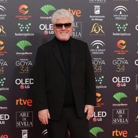 Pedro Almodóvar en la alfombra roja de los Goya 2020