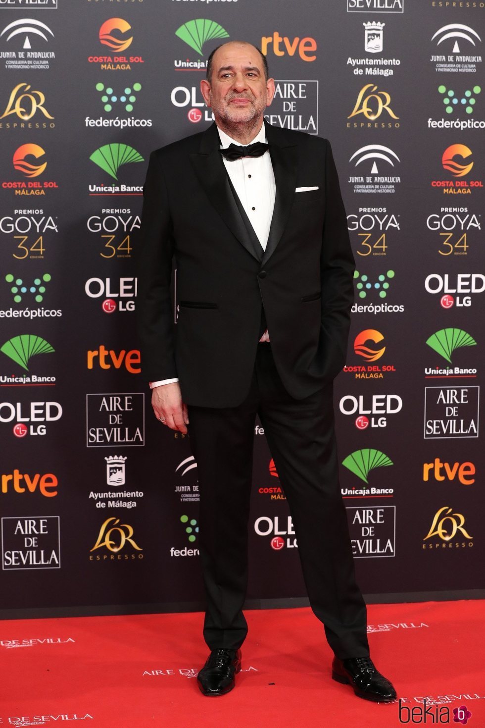 Karra Elejalde en la alfombra roja de los Goya 2020