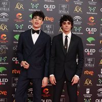 Javier Calvo y Javier Ambrossi en la alfombra roja de los Goya 2020