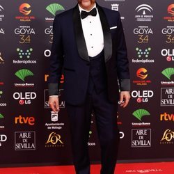 Luis Callejo en la alfombra roja de los Goya 2020