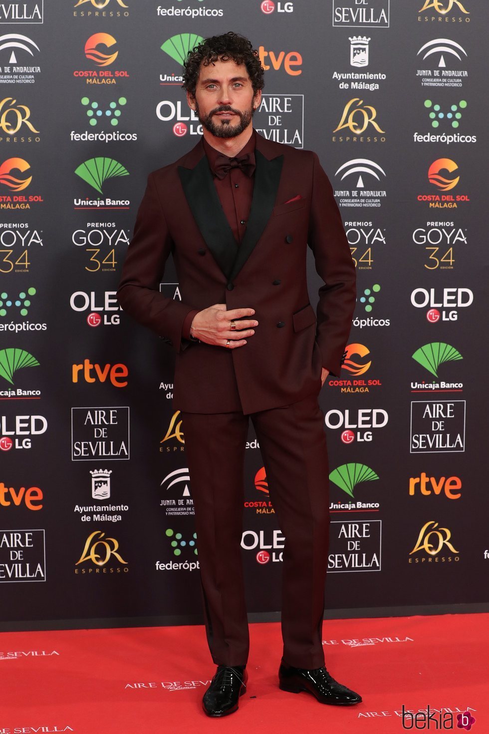 Paco León en la alfombra roja de los Goya 2020