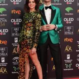 Macarena Gómez y Aldo Comas en la alfombra roja de los Goya 2020