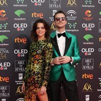 Macarena Gómez y Aldo Comas en la alfombra roja de los Goya 2020