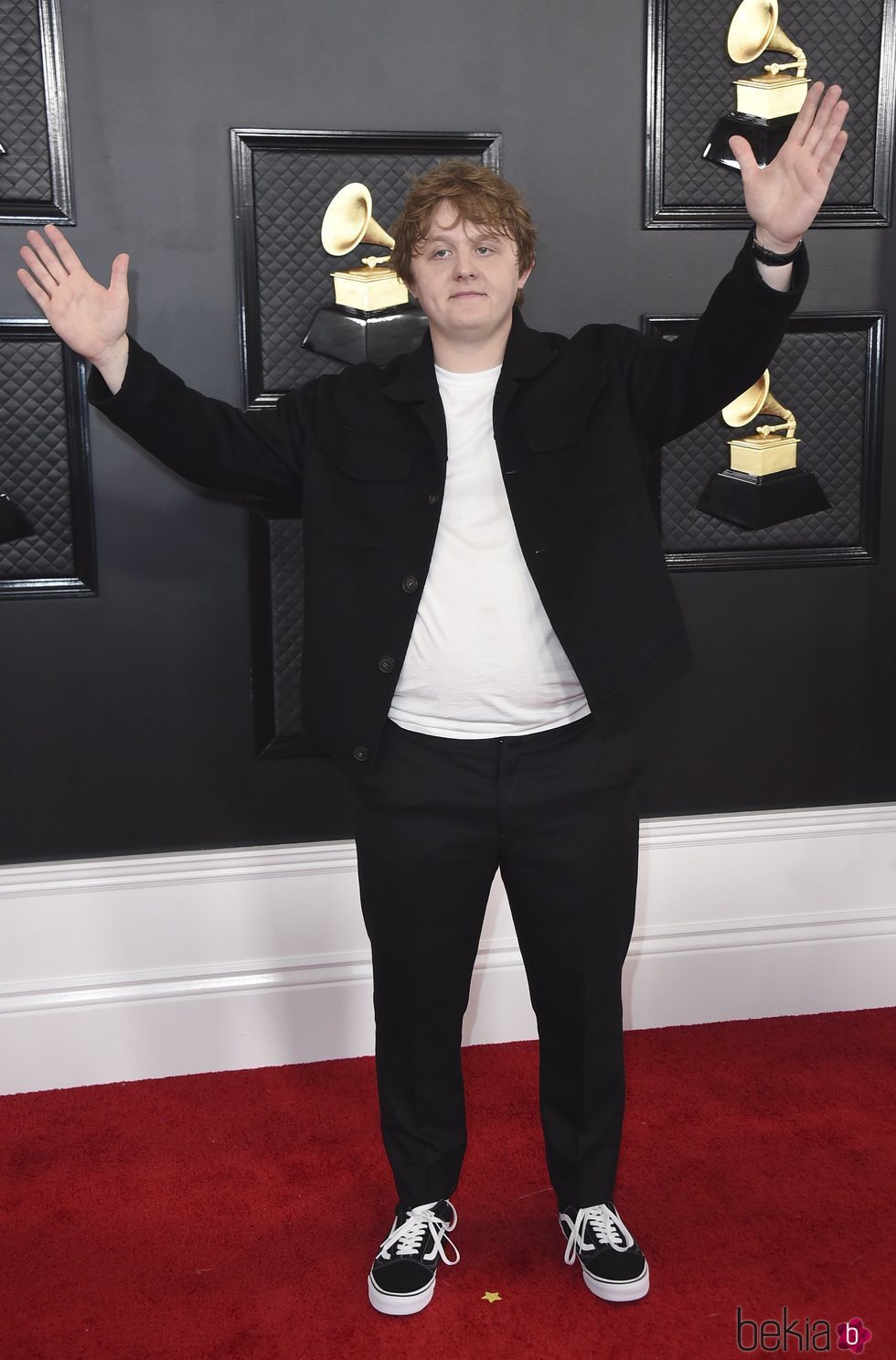 Lewis Capaldi en la alfombra roja de los Premios Grammy 2020