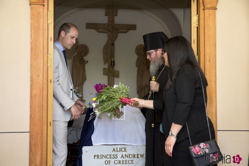 El Príncipe Guillermo visita la tumba de la Princesa Alicia de Grecia, su bisabuela