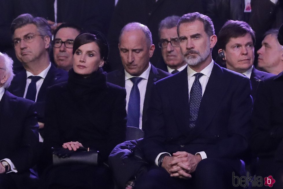 Los Reyes Felipe y Letizia en el 75 aniversario de la liberación de Auschwitz-Birkenau