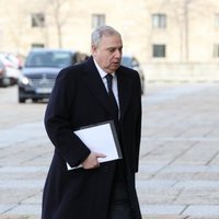 Fernando Martínez de Irujo en el funeral de la Infanta Pilar en El Escorial