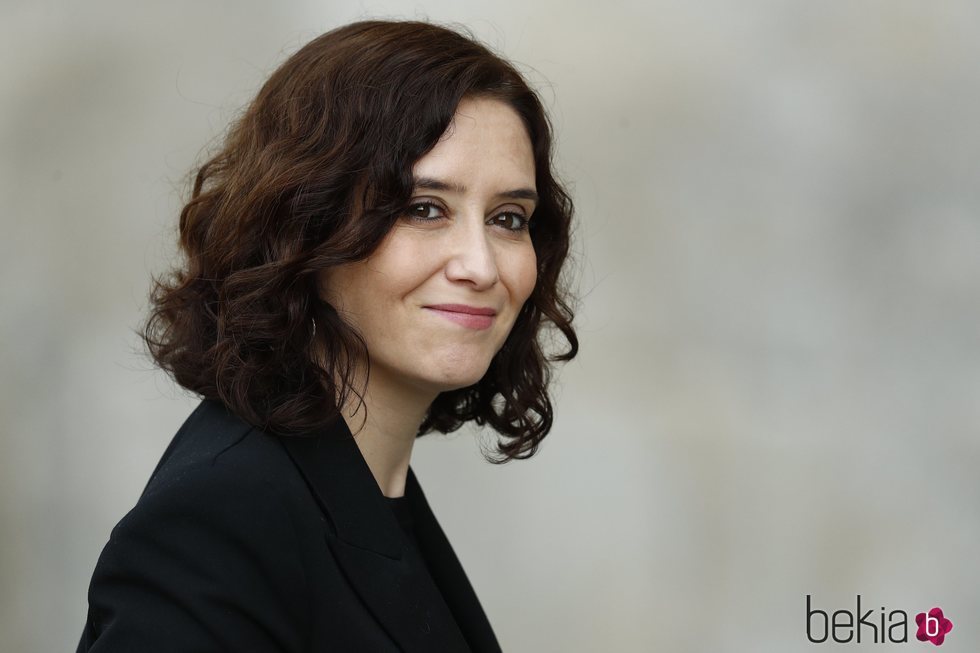 Isabel Díaz Ayuso en el funeral de la Infanta Pilar en El Escorial