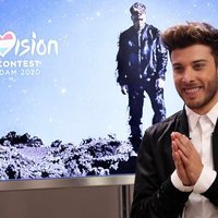 Blas Cantó, feliz en la presentación de su canción 'Universo' para Eurovisión 2020