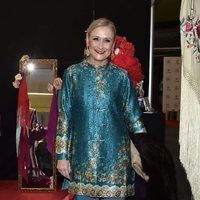 Cristina Cifuentes en el desfile de Lourdes Montes en SIMOF 2020