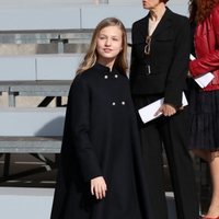 La Princesa Leonor llegando a la Apertura de la XIV Legislatura