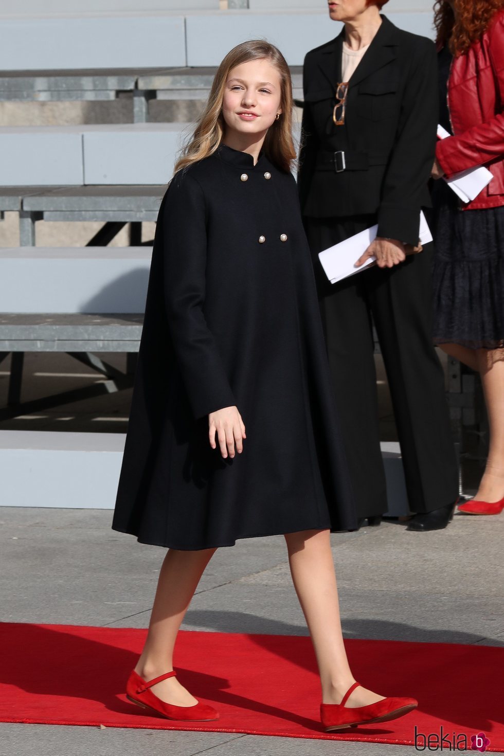 La Princesa Leonor llegando a la Apertura de la XIV Legislatura