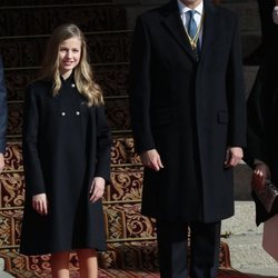 El Rey Felipe VI y la Princesa Leonor en la Apertura de la XIV Legislatura