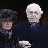 Bertil Bernadotte y Jill Bernadotte en el funeral de Dagmar von Arbin