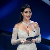 Georgina Rodríguez presentando el Festival de San Remo 2020