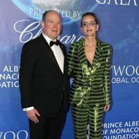 Alberto de Mónaco y Sharon Stone en la Global Ocean Gala 2020