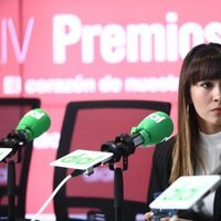 Aitana muy seria en la presentación de los Premios Cadena Dial 2020