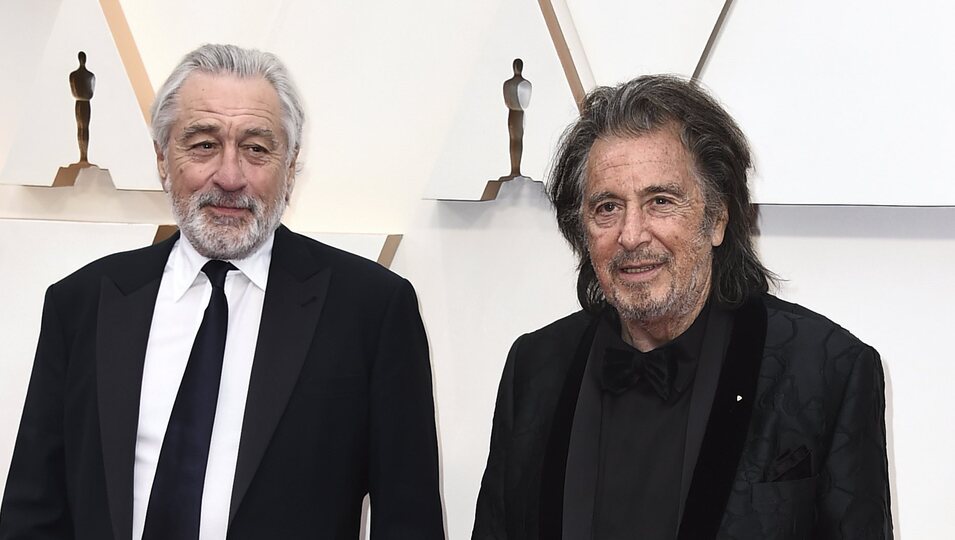 Robert De Niro y Al Pacino en la alfombra de los Oscar 2020