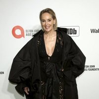 Sharon Stone en la fiesta organizada por Elton John tras los Oscar 2020