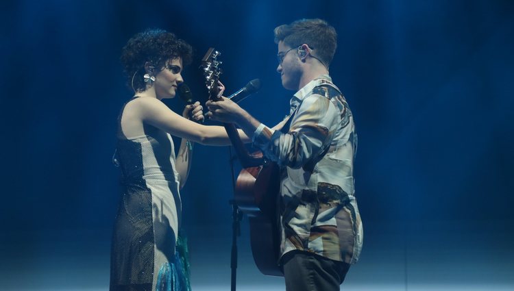 Anne y Gèrard durante su actuación en la Gala 4 de 'OT 2020'