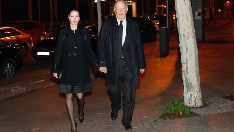 Carlos Falcó y Esther Doña acudiendo a la misa funeral de la Infanta Pilar en Madrid