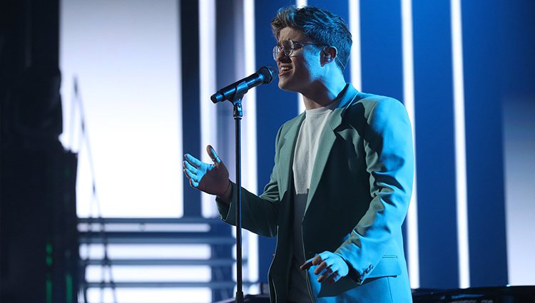 Gèrard durante su actuación en la Gala 5 de 'OT 2020'