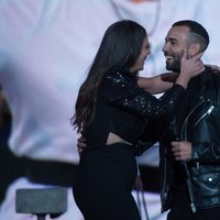 Anabel Pantoja se reencuentra con Omar Sánchez en la gala final de 'El tiempo del descuento'