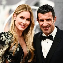 Luis Figo y Helen Svedin en los Premios Laureus 2020