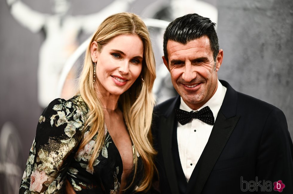 Luis Figo y Helen Svedin en los Premios Laureus 2020