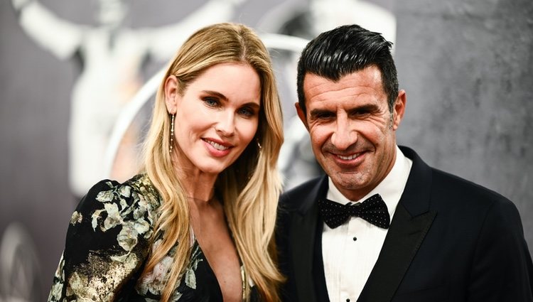 Luis Figo y Helen Svedin en los Premios Laureus 2020