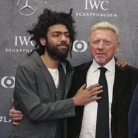 Boris Becker con sus hijos en los Premios Laureus 2020