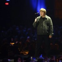 Lewis Capaldi durante su actuación en los Brit Awards 2020