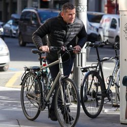 Mikel Urdangarin en una comida con Iñaki Urdangarin en Vitoria