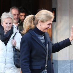 La Infanta Cristina y Claire Liebaert en una comida con Iñaki Urdangarin en Vitoria