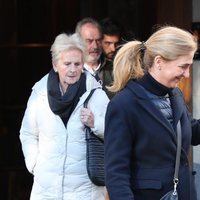 La Infanta Cristina y Claire Liebaert en una comida con Iñaki Urdangarin en Vitoria