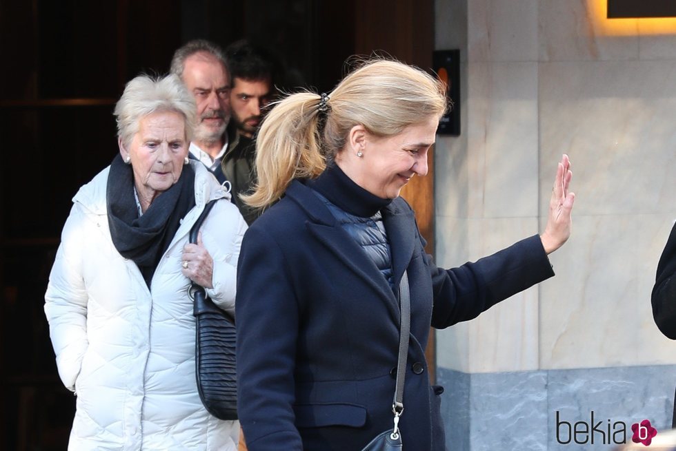 La Infanta Cristina y Claire Liebaert en una comida con Iñaki Urdangarin en Vitoria