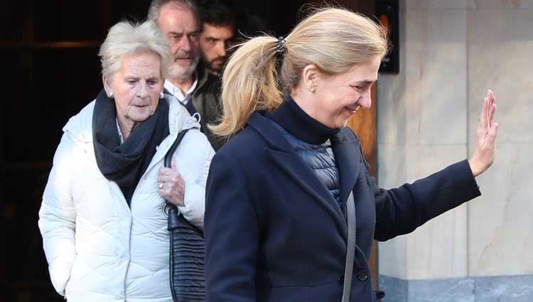 La Infanta Cristina y Claire Liebaert en una comida con Iñaki Urdangarin en Vitoria