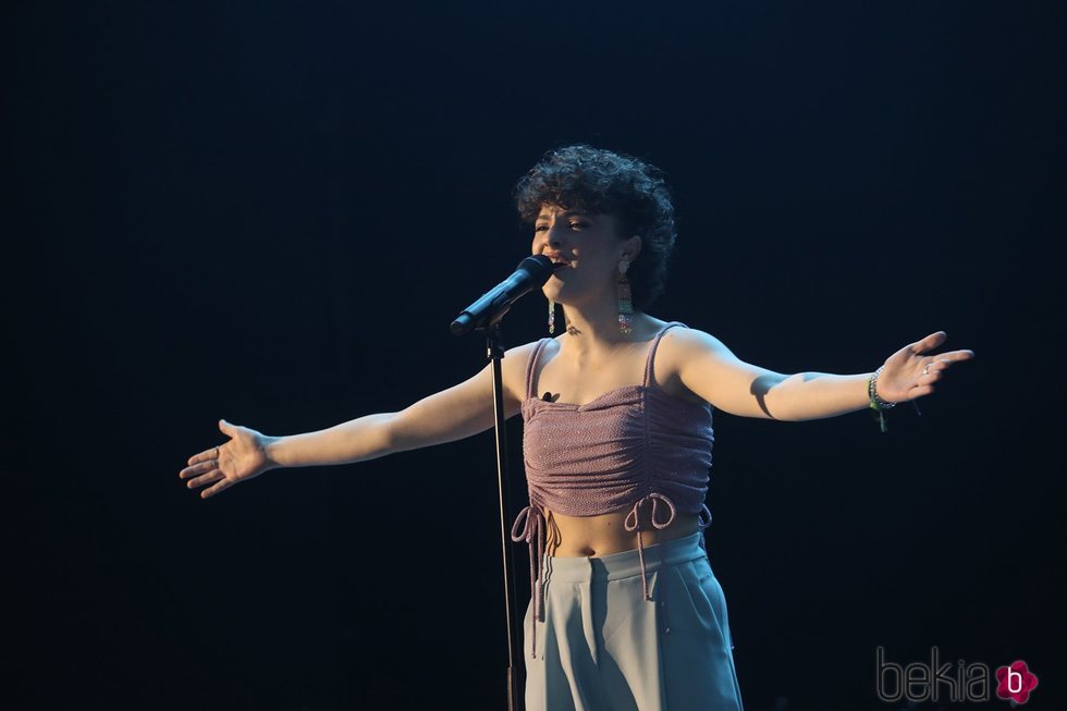 Anne Lukin durante su actuación en la Gala 6 de 'OT 2020'