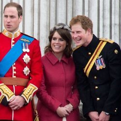 El Príncipe Guillermo, el Príncipe Harry, la Princesa Beatriz de York y la Princesa Eugenia de York