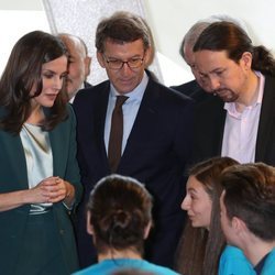 El primer acto oficial de la Reina Letizia junto a Pablo Iglesias